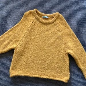 Yellow Zara Knit sweater